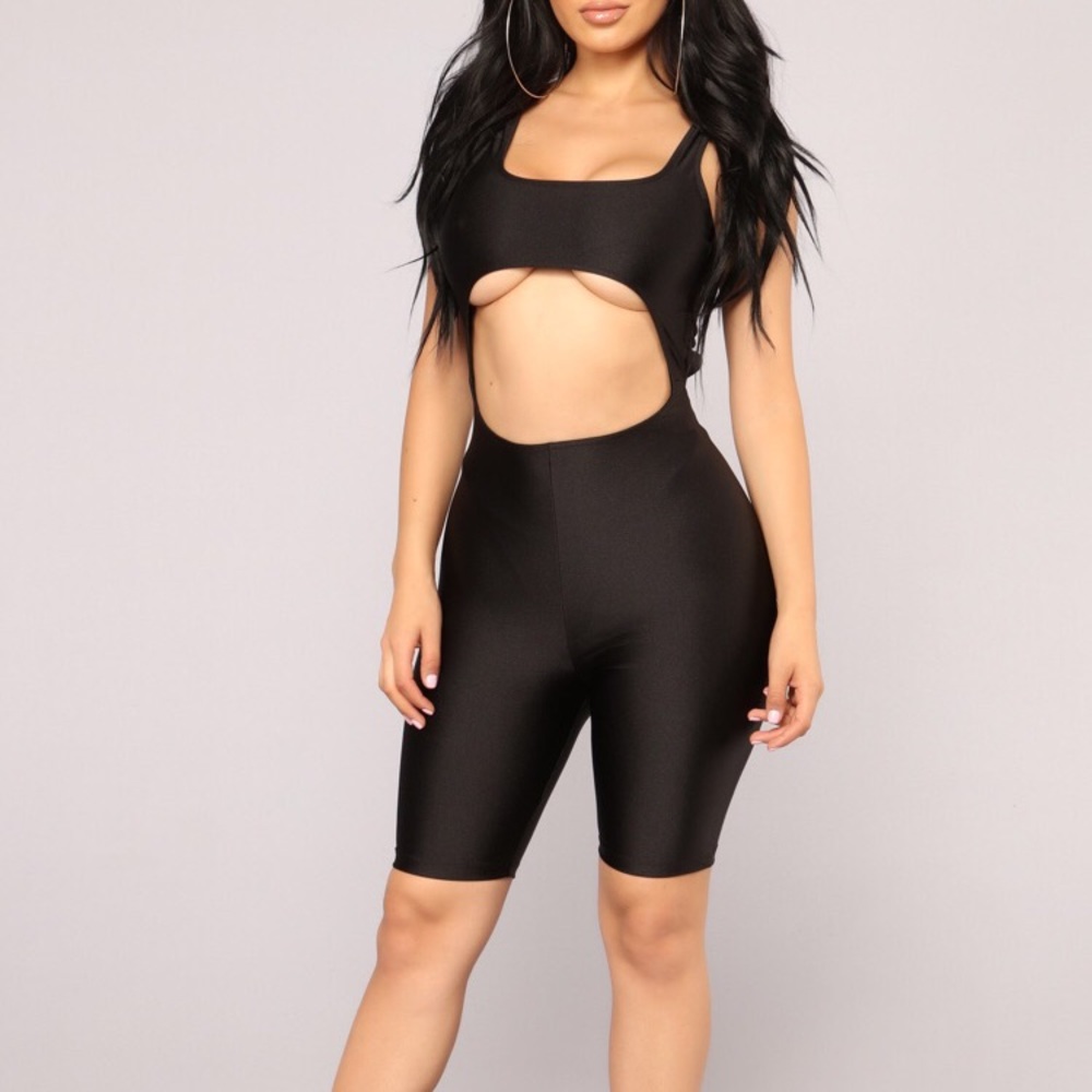 Black Romper Cut Out